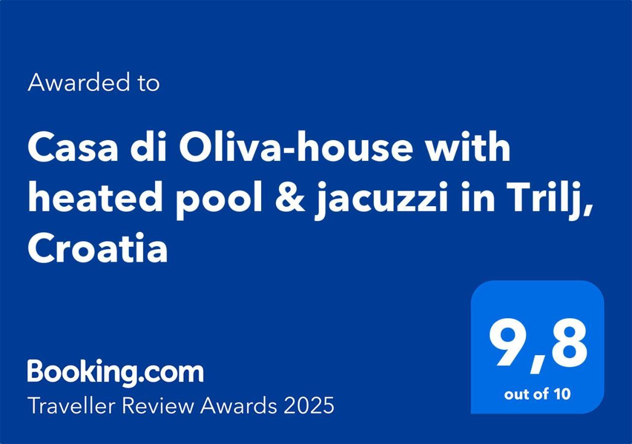 Casa Di Oliva-House With Heated Pool & Jacuzzi In Trilj, Croatia Villa Kültér fotó